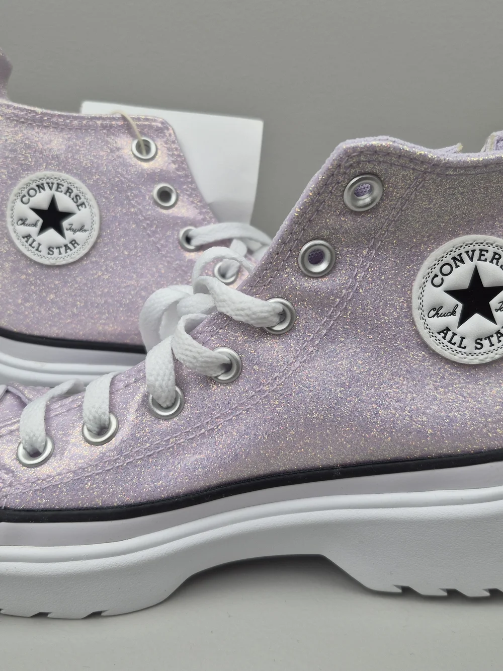 Converse Chuck Taylor Lugged Lift Platform High 'Vapor Violet Glitter size 4 KiD